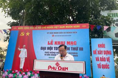 Lễ phát động Ngày chạy Olympic vì sức khỏe toàn dân và tổ chức các môn thi đấu trong khuôn khổ Đại hội thể dục thể thao xã Nghĩa Điền lần thứ IIInăm 2025.