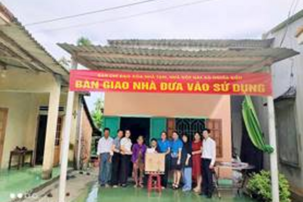 Xã Nghĩa Điền đã hoàn thành xong Chương trình xóa nhà tạm, nhà dột nát (Đợt 2) trên địa bàn xã.